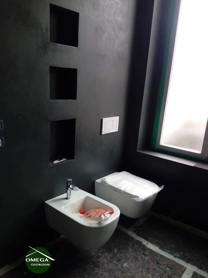 Bagno in microcemento